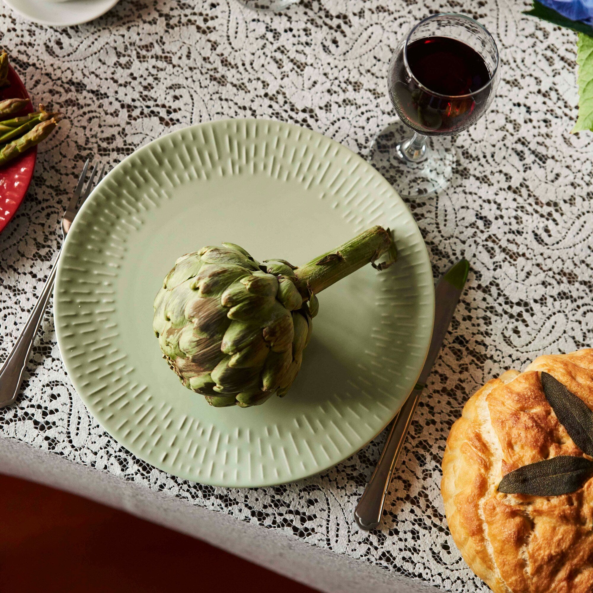 Confetti dinner plate | Pistachio