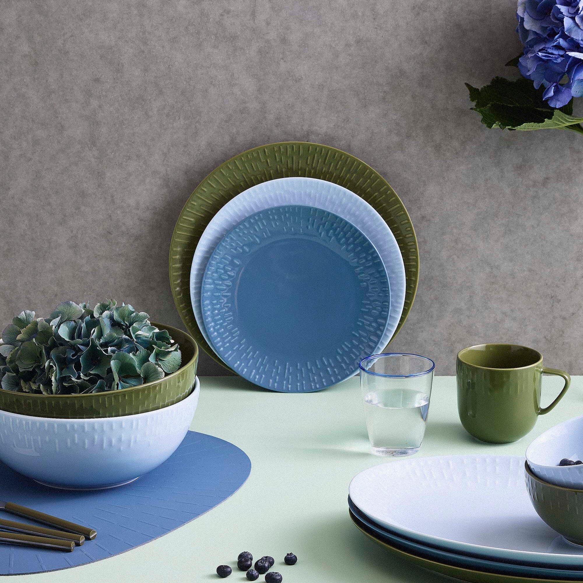 Confetti lunch plate | Aqua