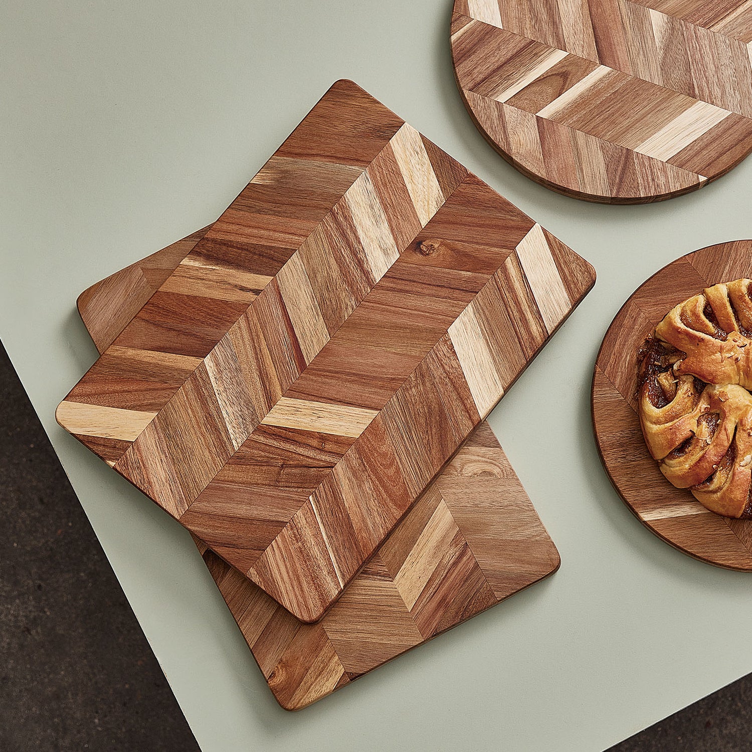 Acacia cutting board set | Natural