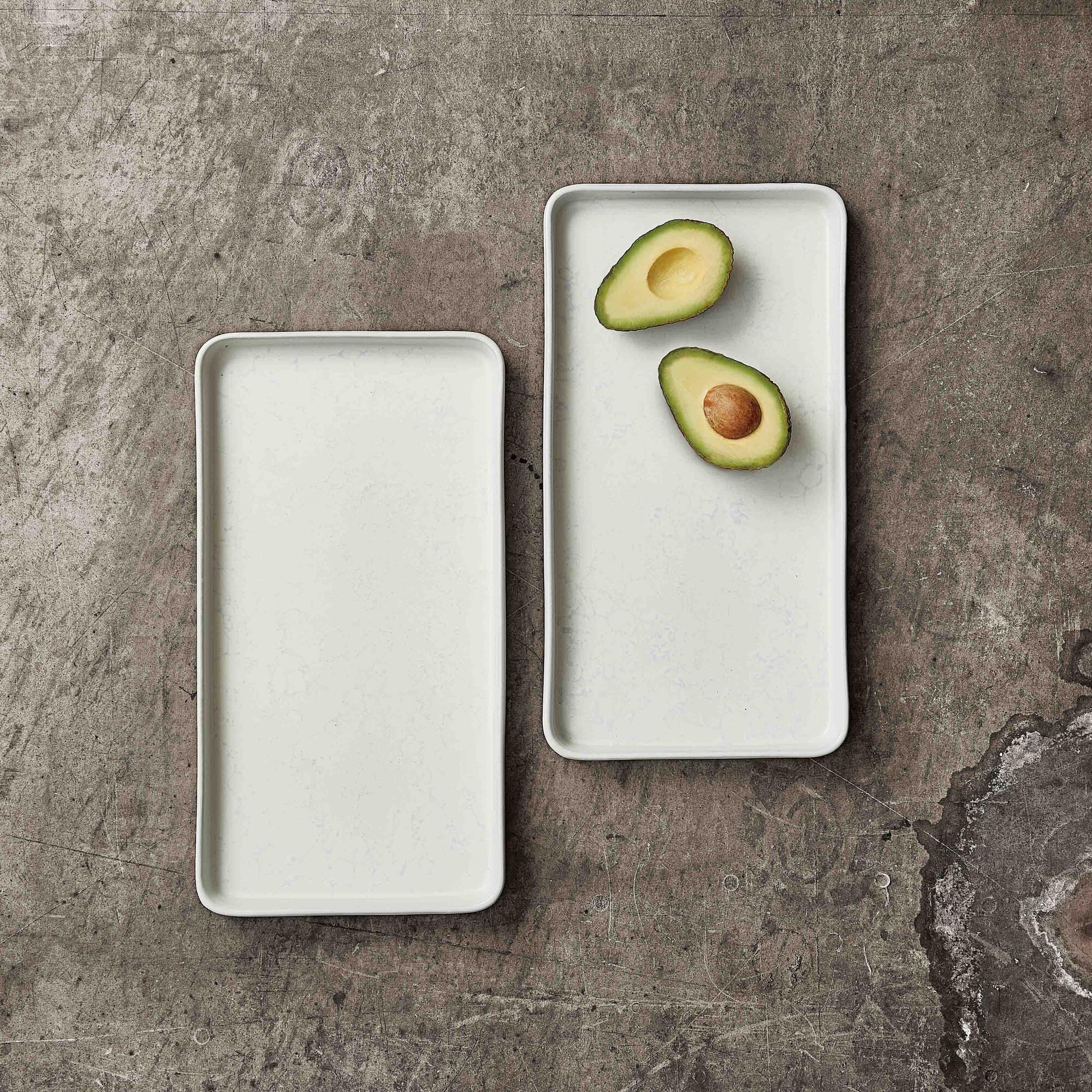 RAW rectangular dish 2 pcs. | Arctic White