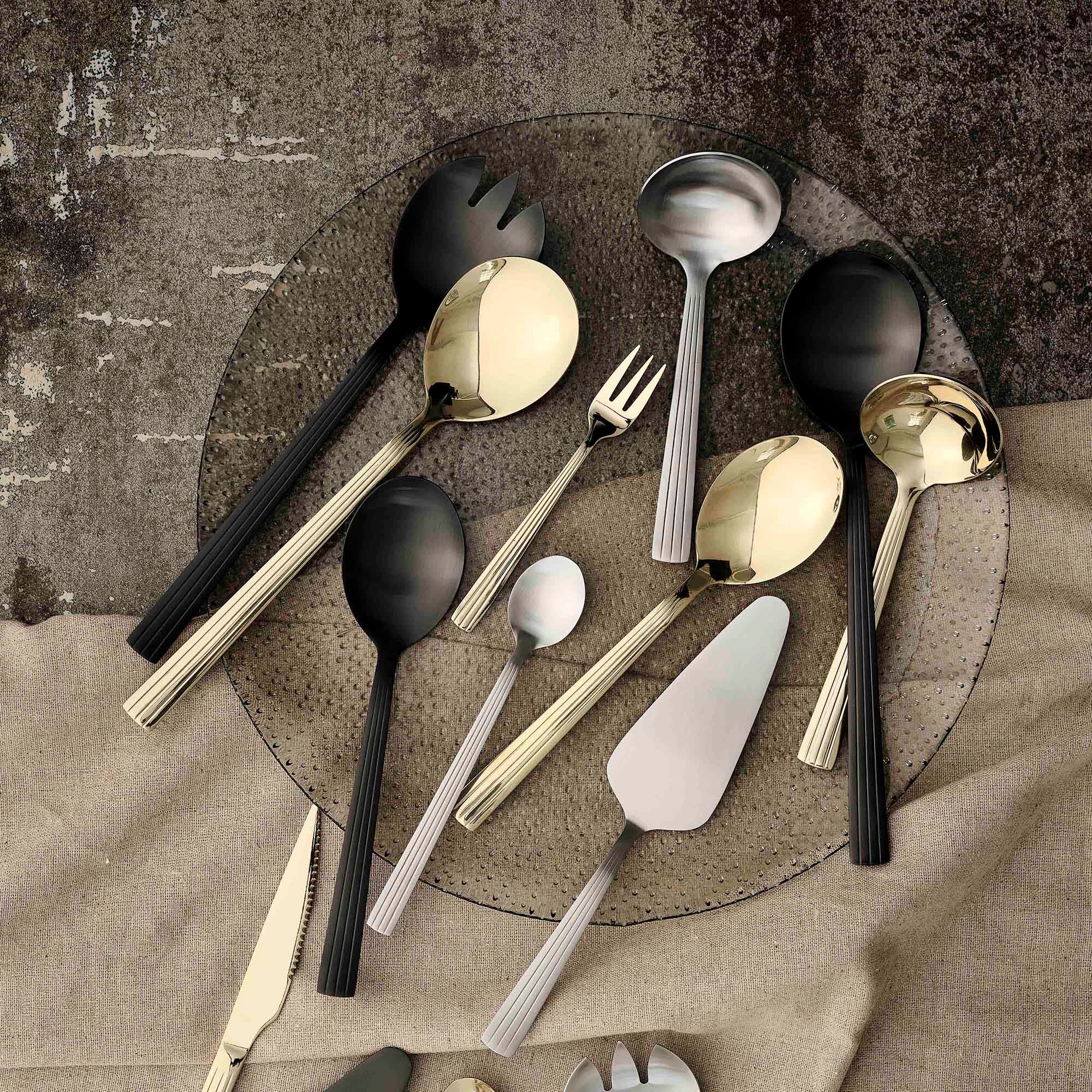 RAW sauce and potato spoon 2 pcs | Matte Steel