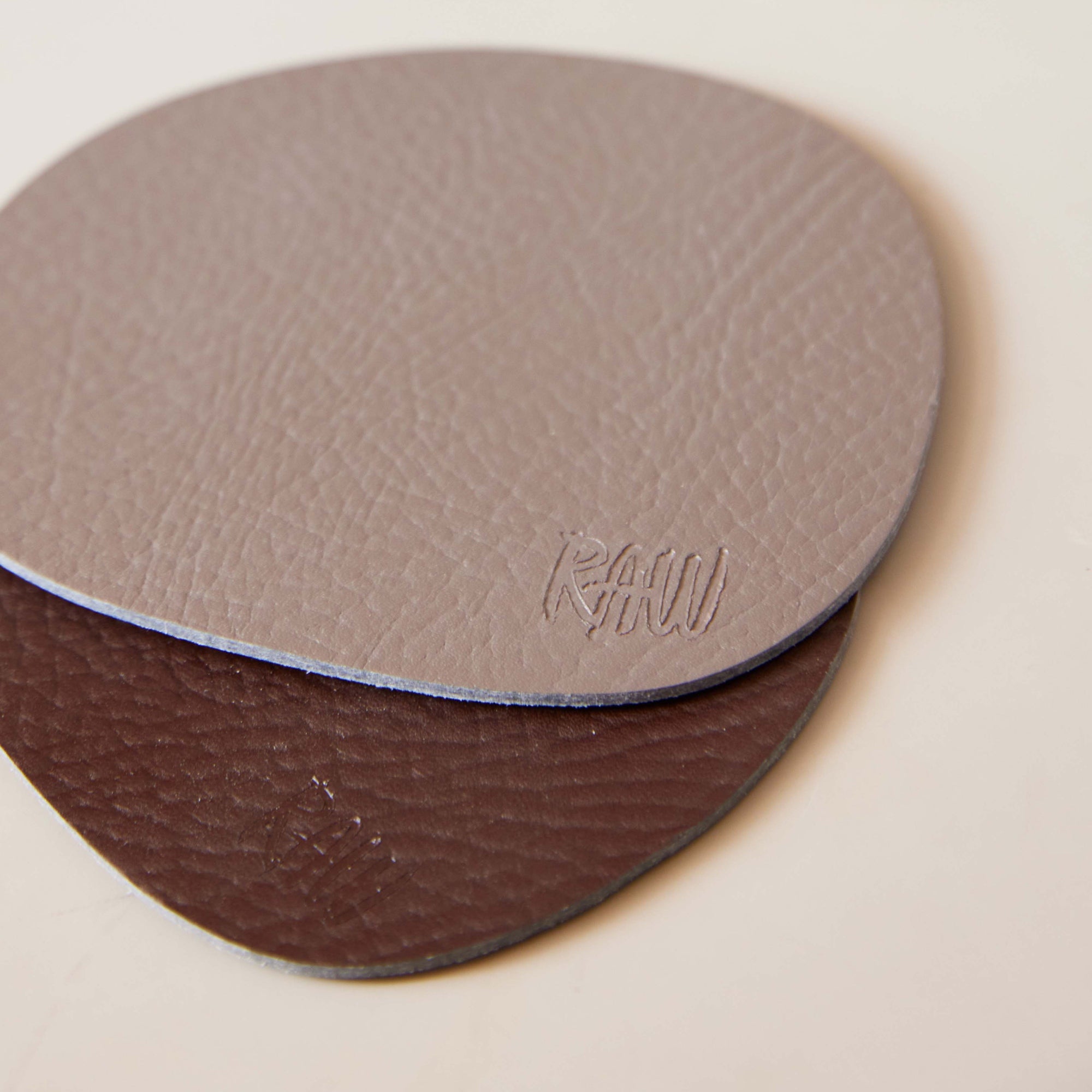 RAW Buffalo coasters 6 pcs. | Dusty Rose