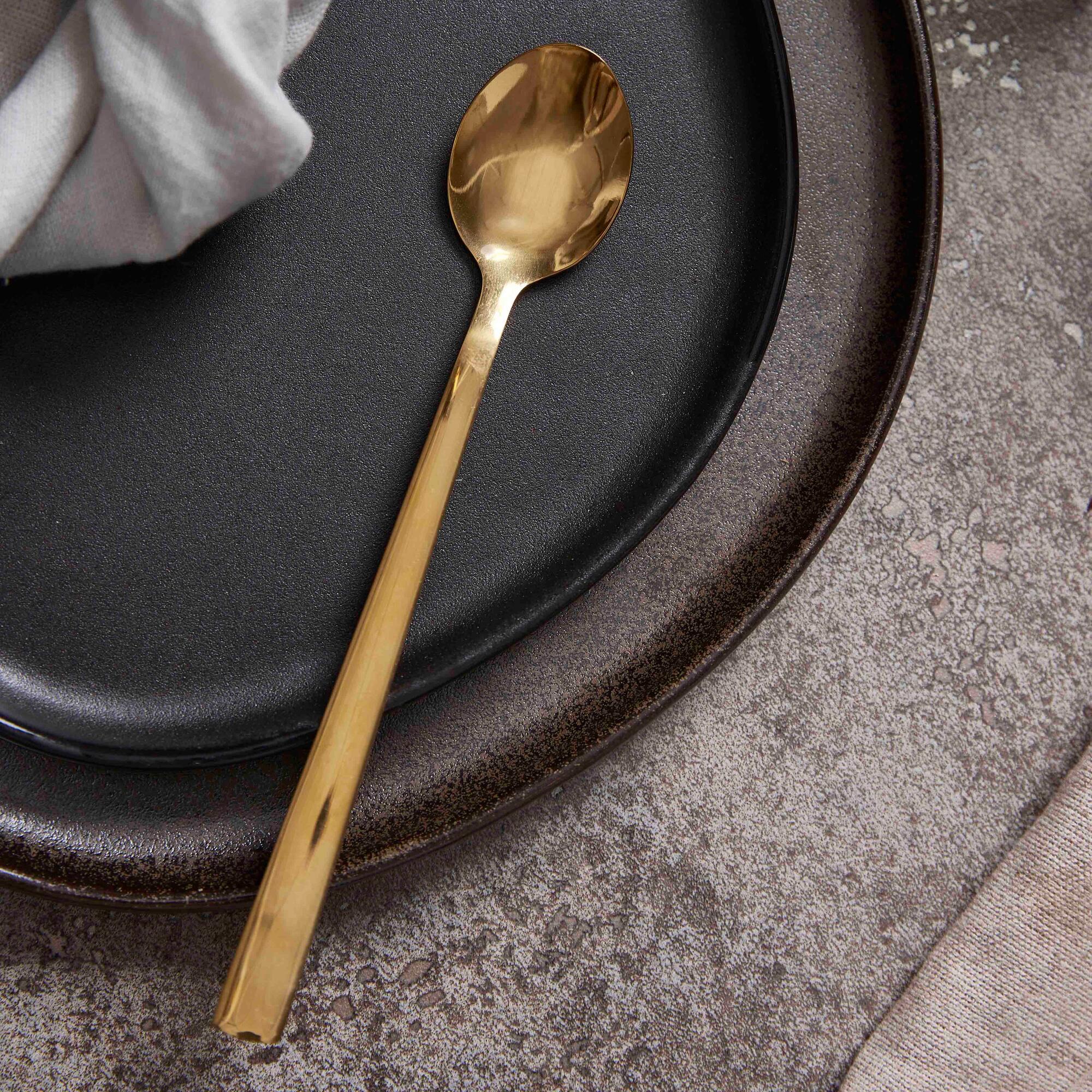 RAW café latte spoon 4 pcs | Gold