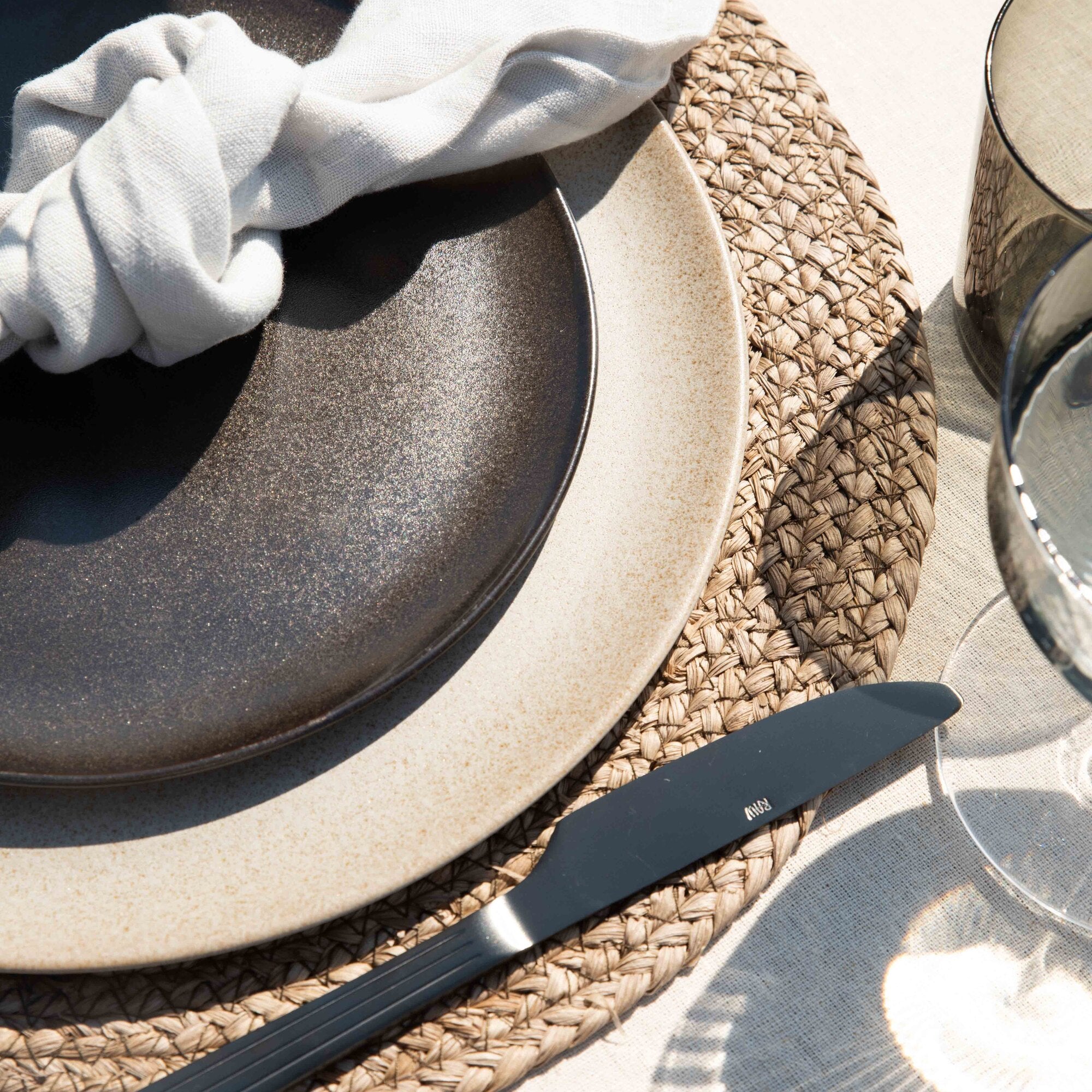 RAW dessert plate | Metallic Brown