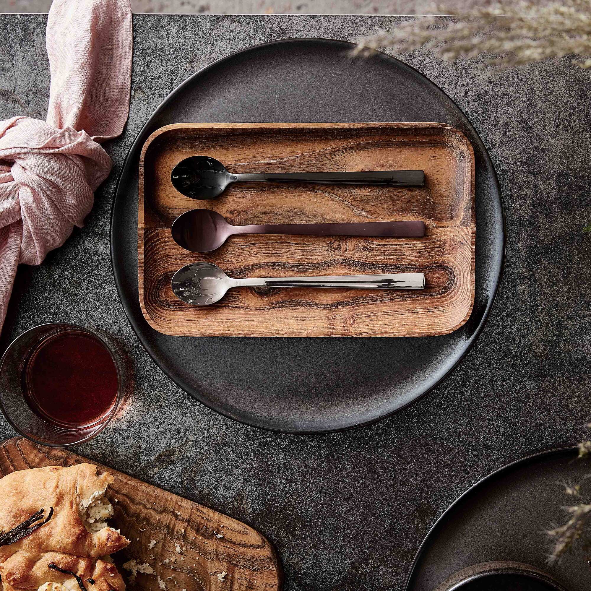RAW café latte spoon 4 pcs | Mirror Polish