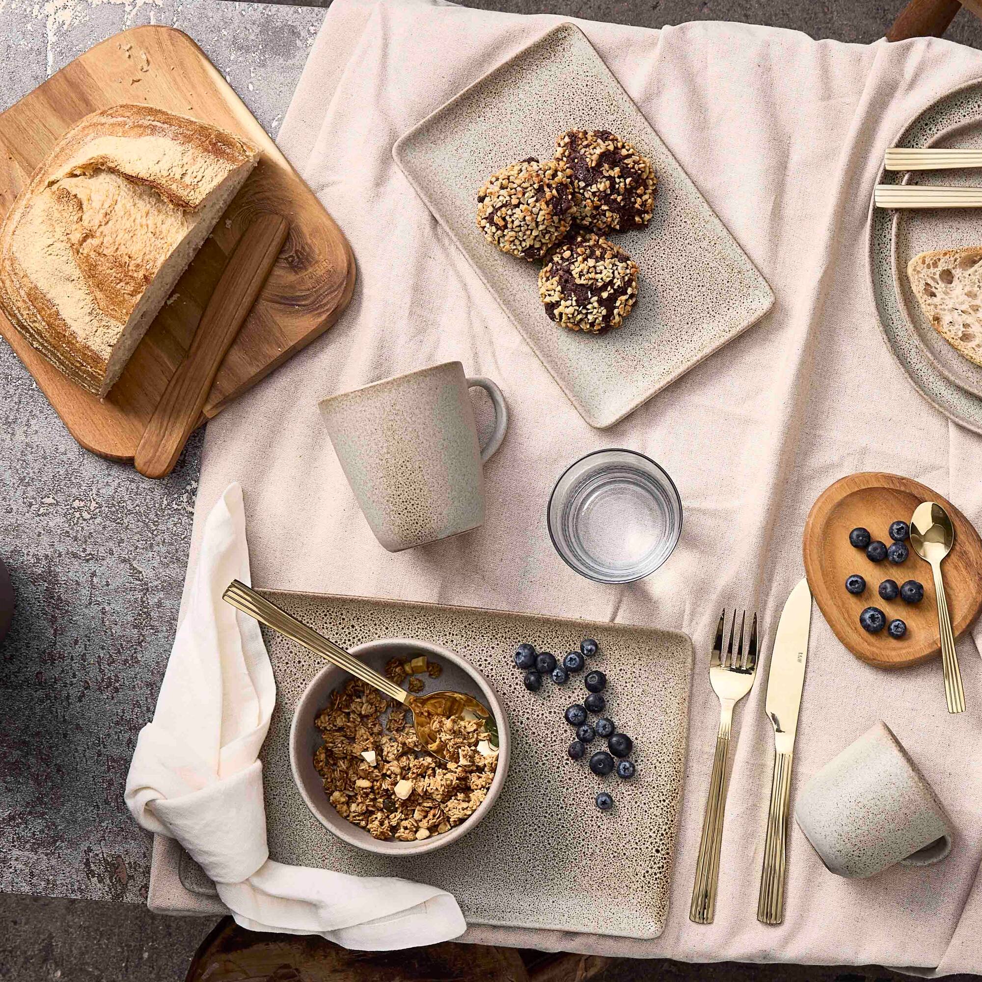 RAW rectangular Lunch Plate | Sandy Beige