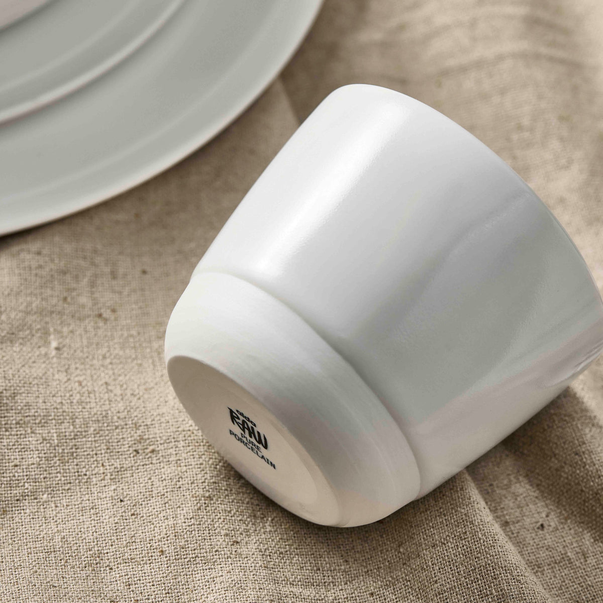 RAW Pure Porcelain mug without handle | White