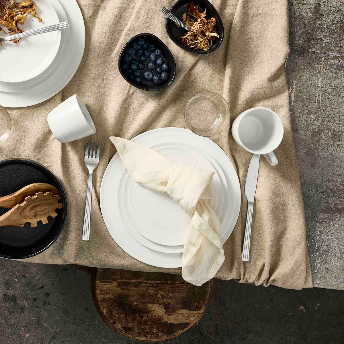 RAW Pure Porcelain lunch plate | White