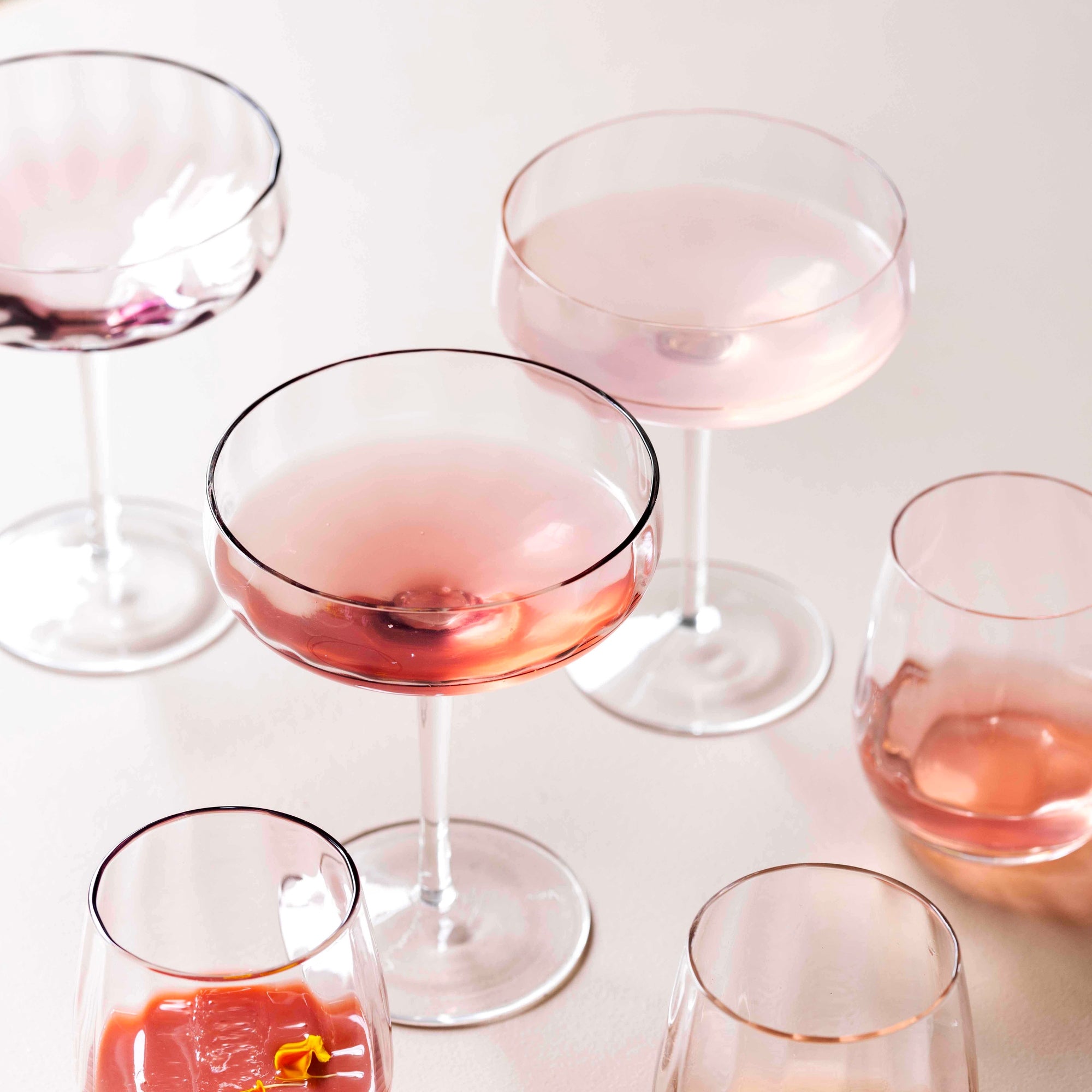 SØHOLM Sonja champagne bowl | Peach