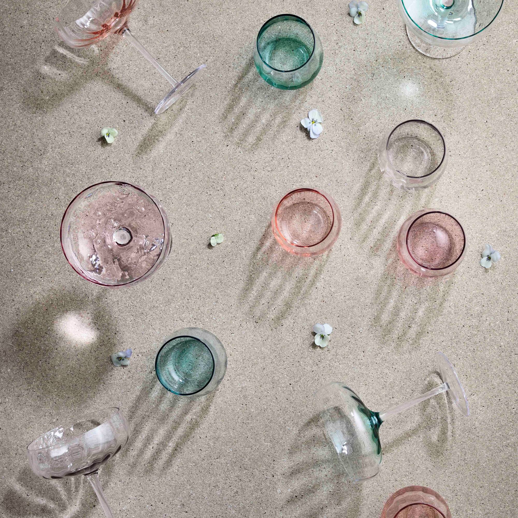 SØHOLM Sonja water glass 2 pcs. | Petrol Blue