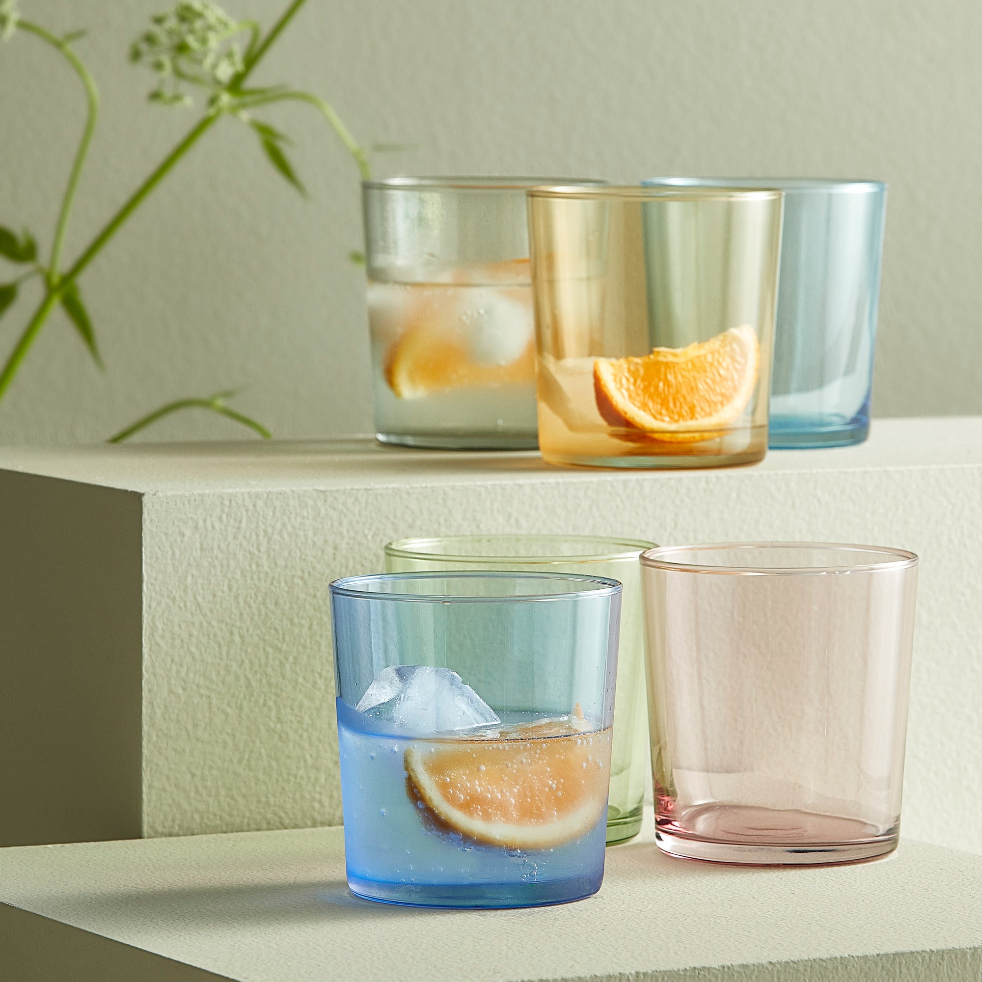 Café water glass 6 pcs. | Mix