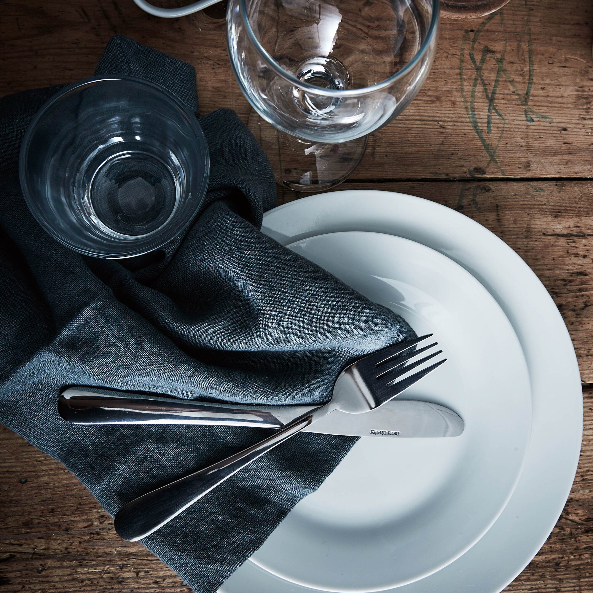 Café dinner plate 4 pcs. | White
