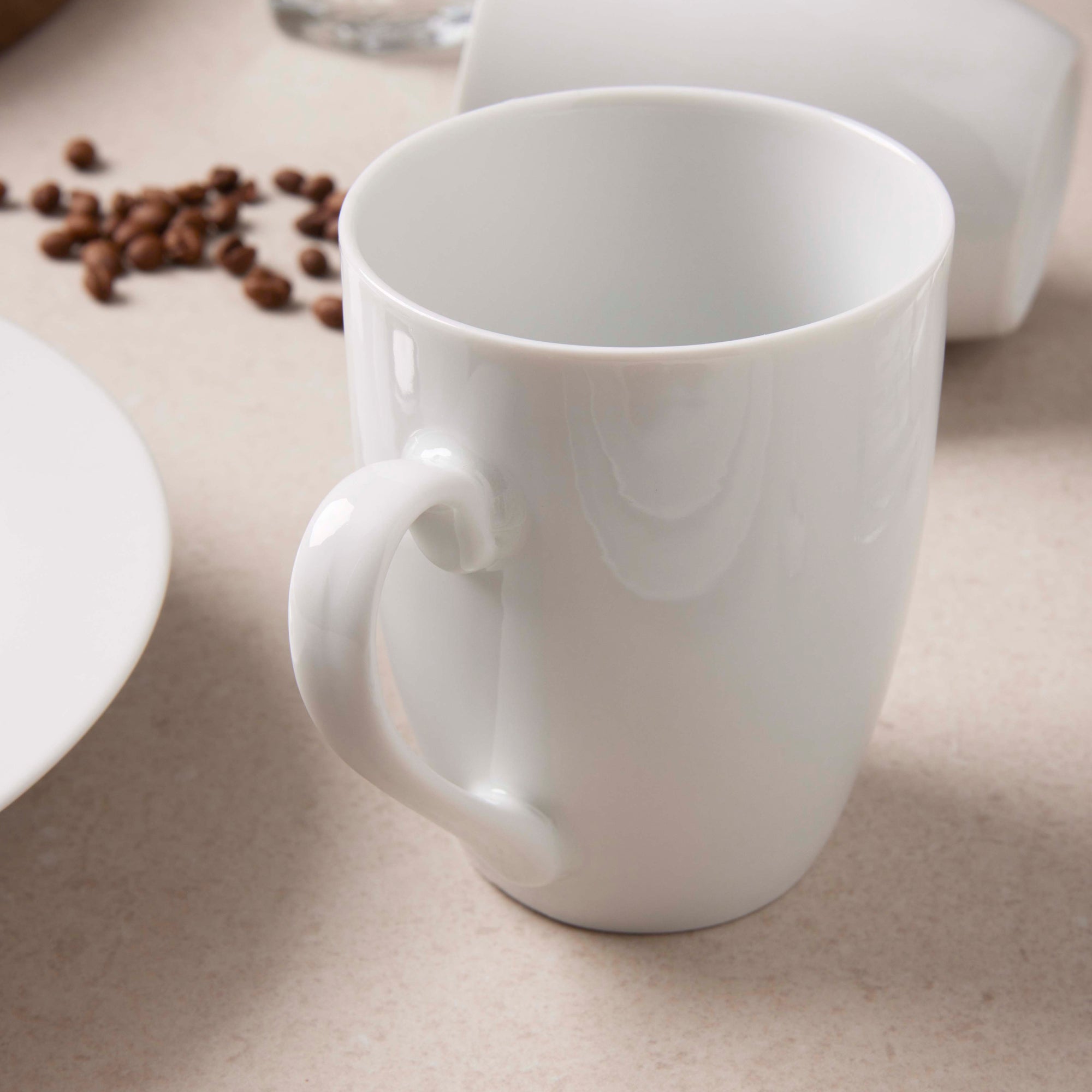 Café mug with handle 4 pcs. | White