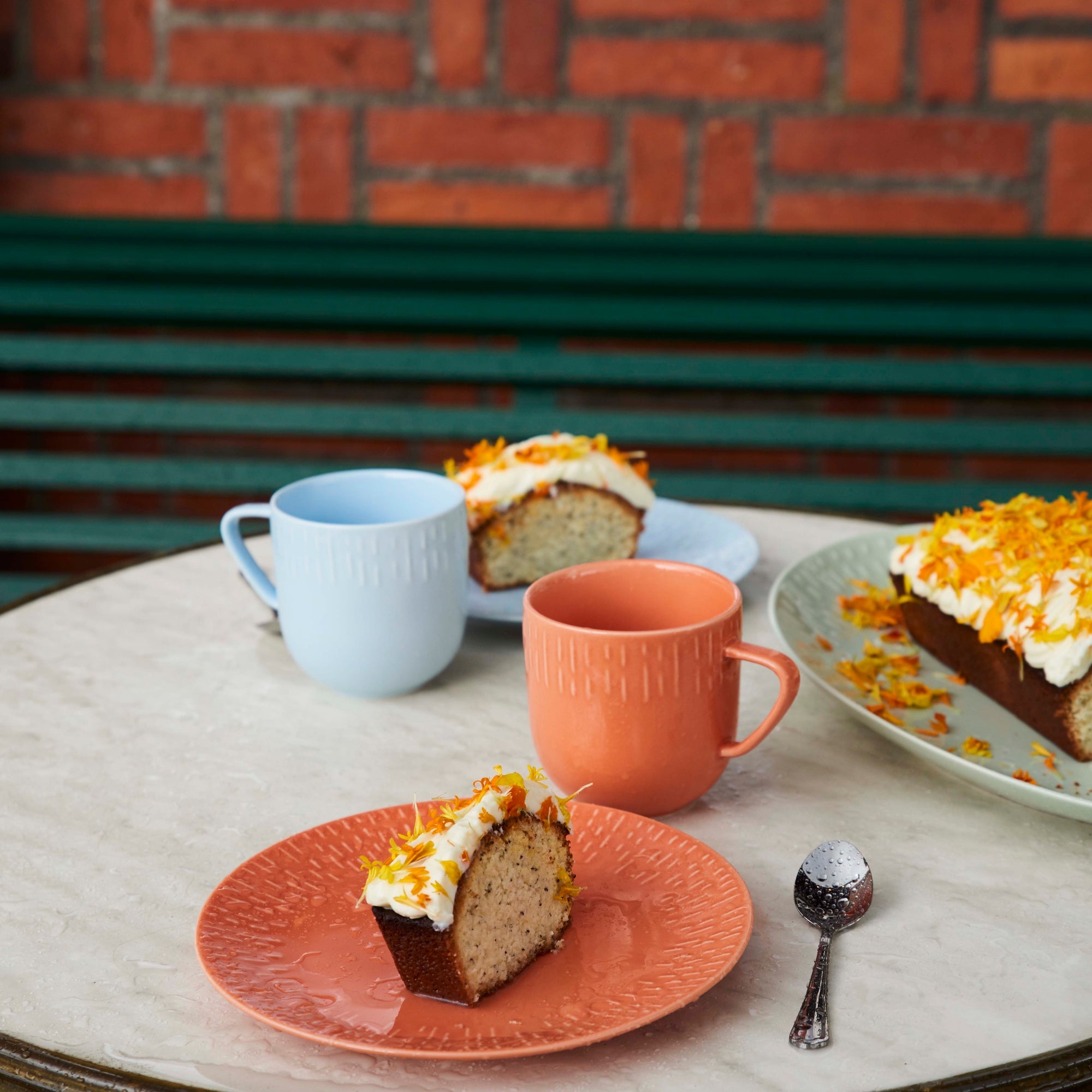 Confetti mug with handle | Apricot