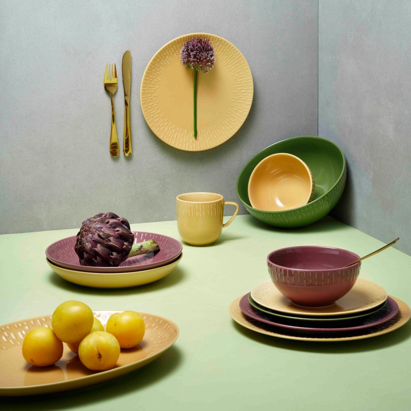 Confetti bowl | Mustard
