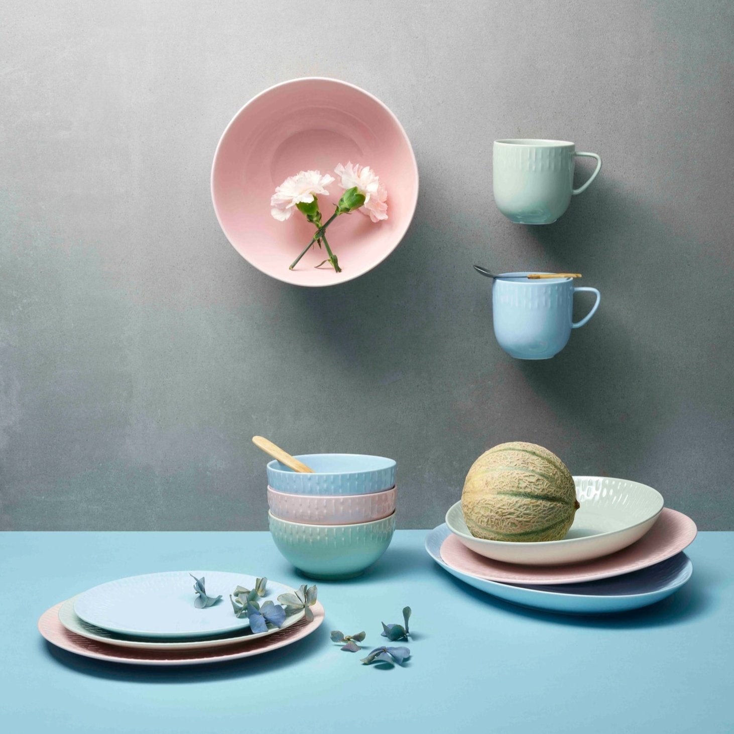 Confetti oval dish | Aqua