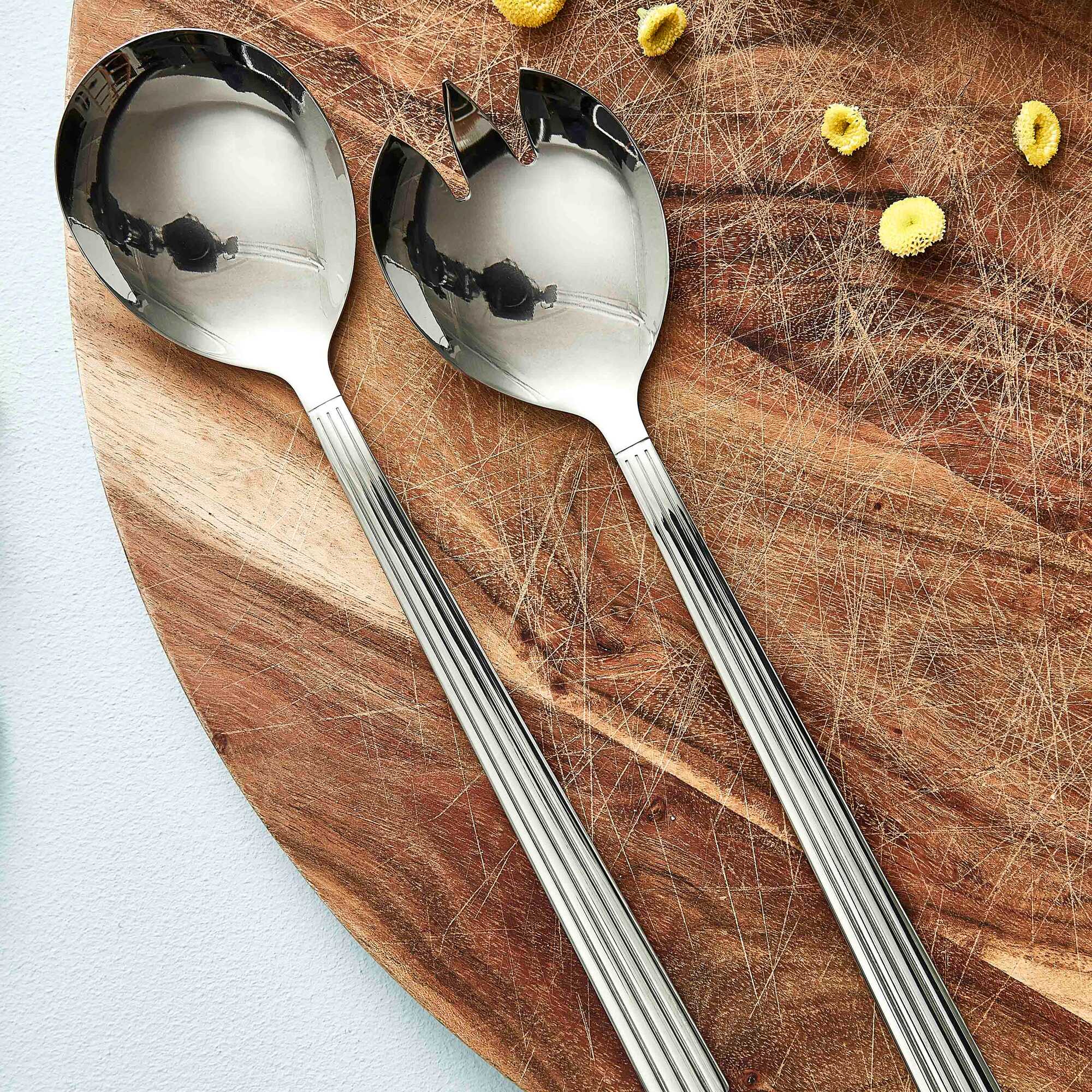 Groovy salad set 2 pieces | Mirror Polish