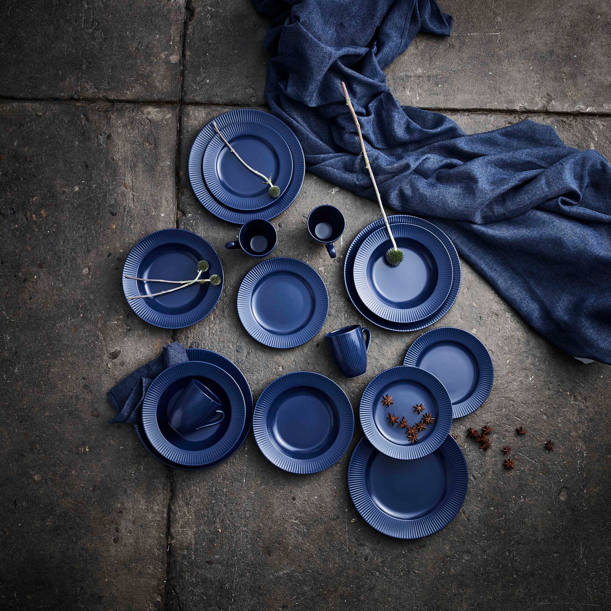 Groovy lunch plate | Blue