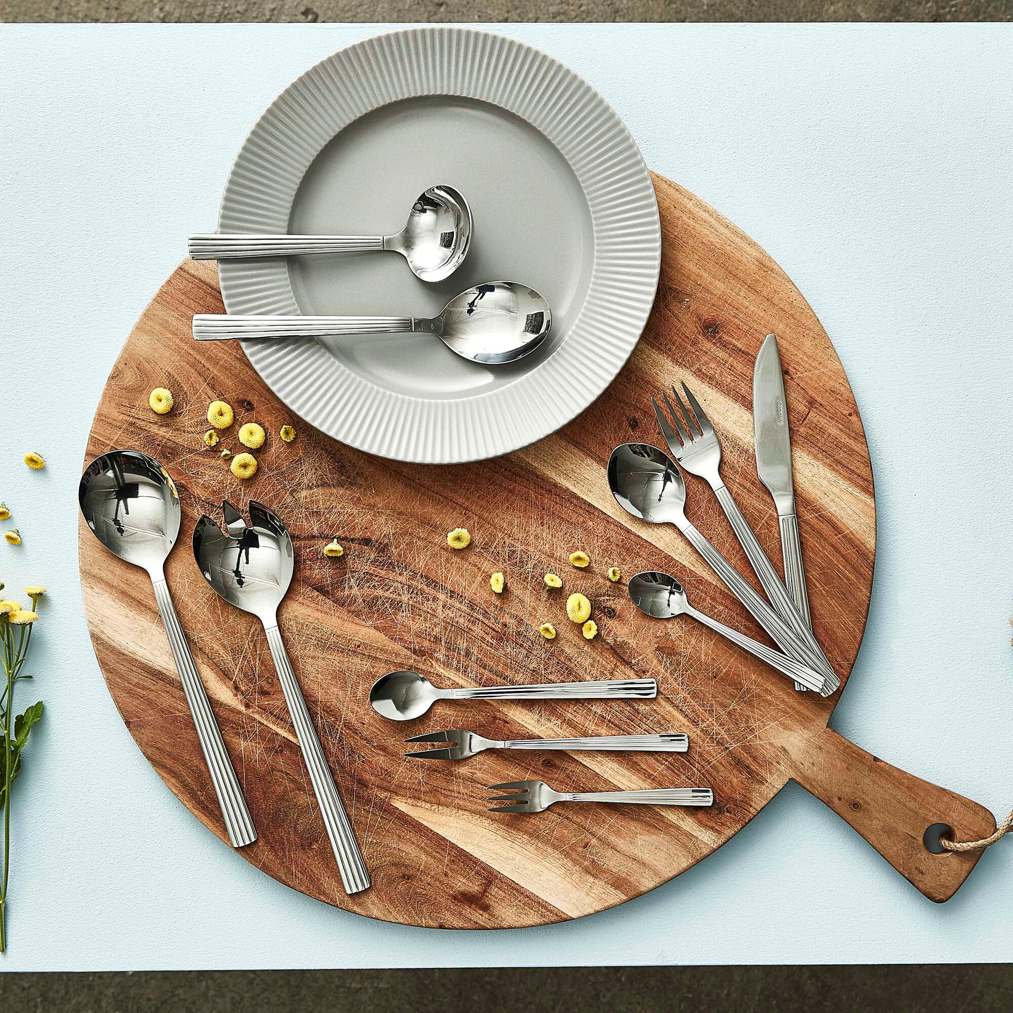 Groovy cutlery set 77 pieces | Mirror Polish