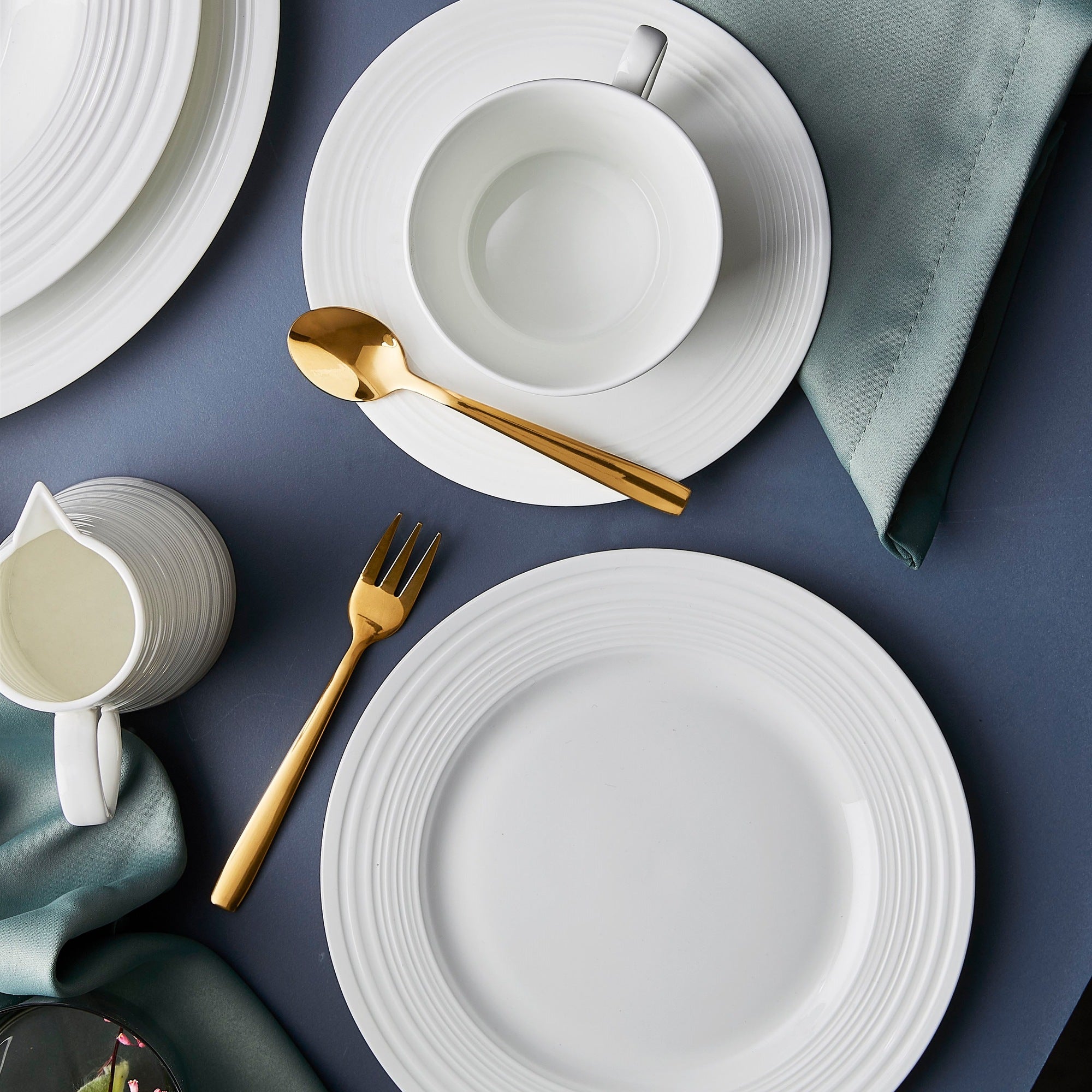 Passion dessert plate 4 pcs. | Cream White