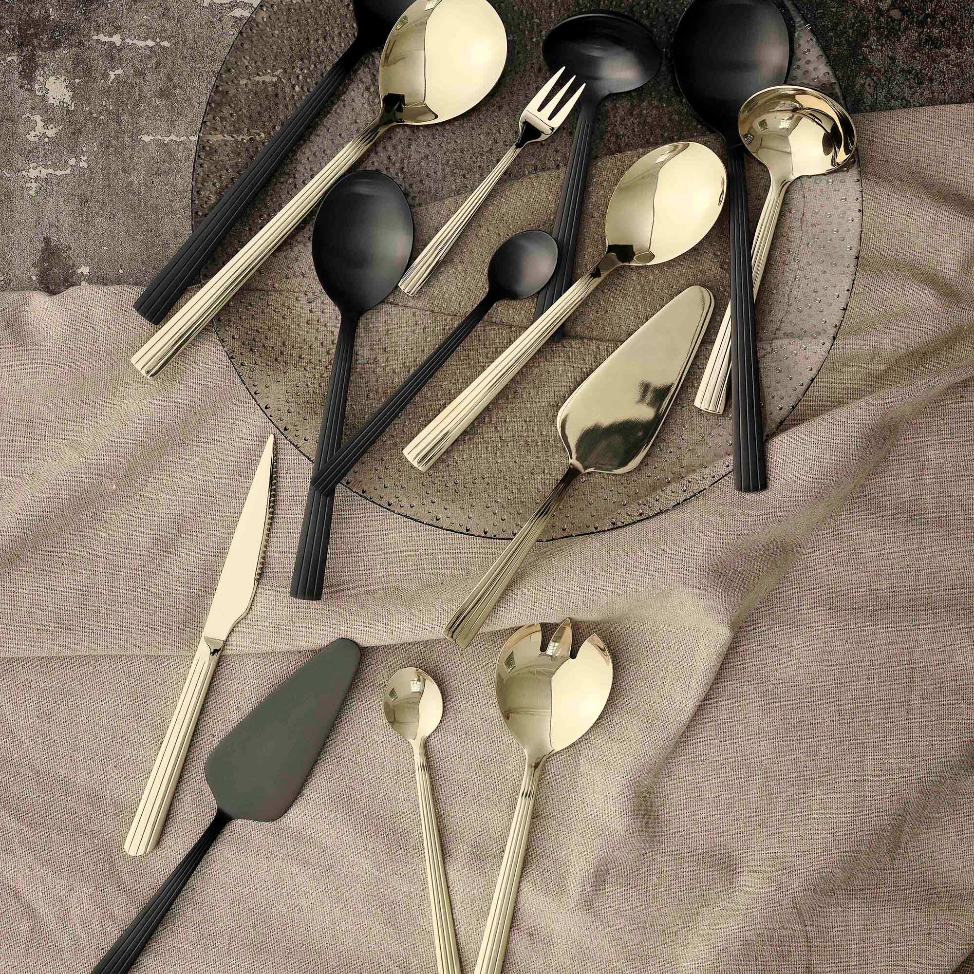 RAW café latte spoon 4 pcs | Matte Black