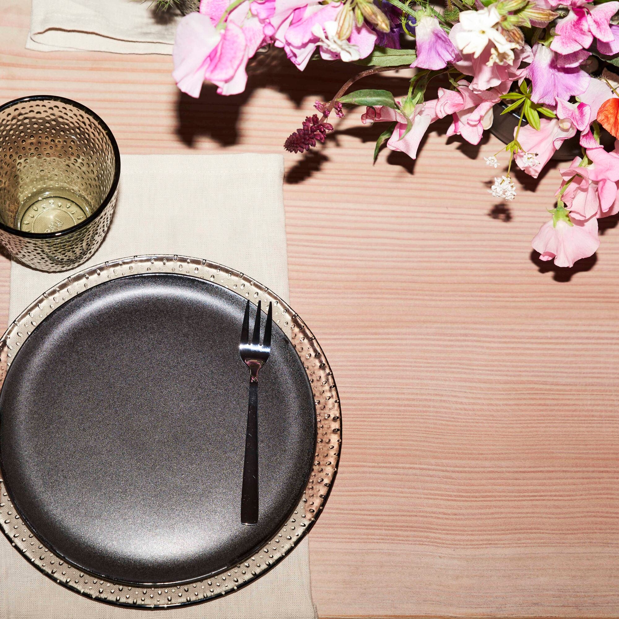 RAW Glass Beads lunch plate | Smoke