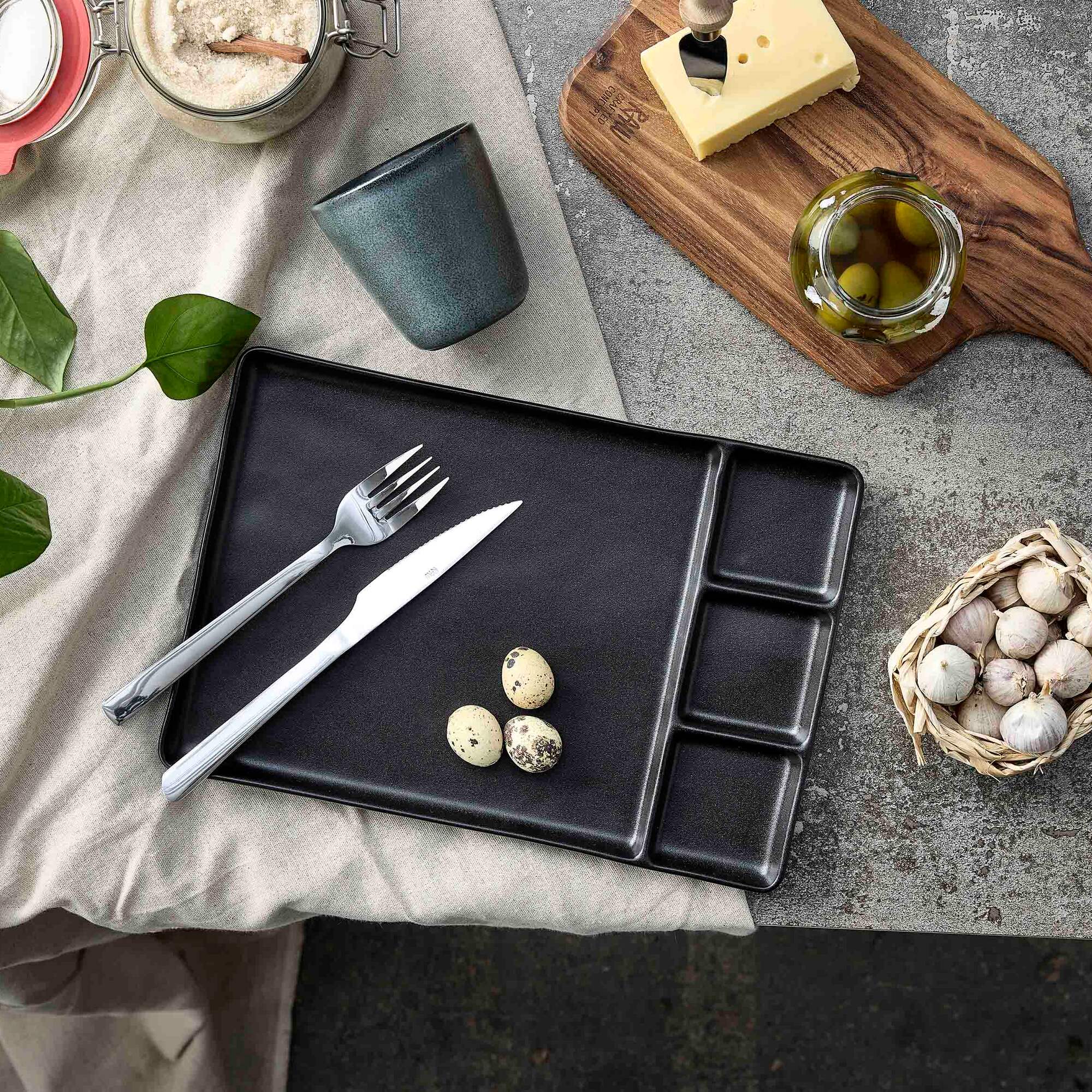 RAW Tapas/sushi plate | Titanium Black