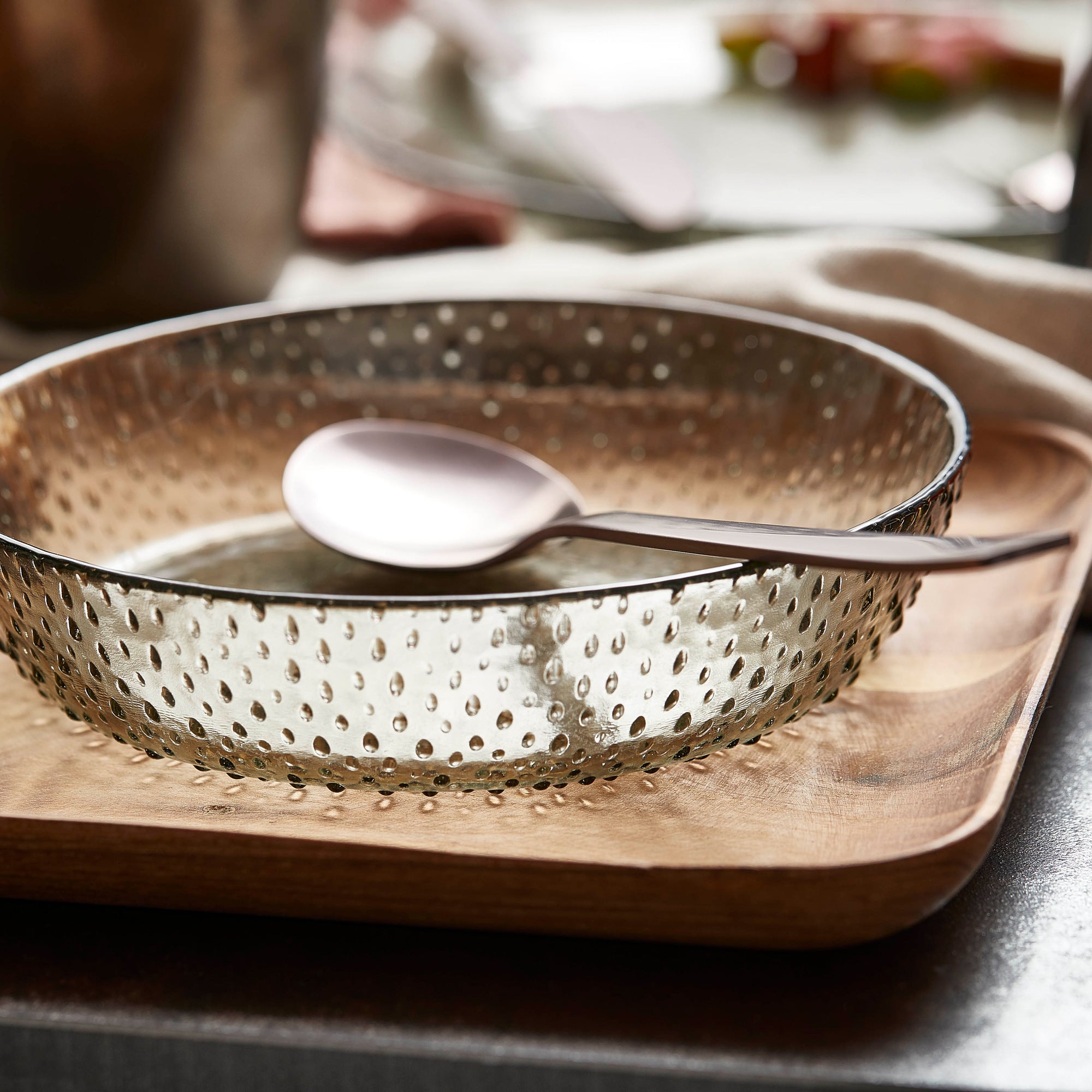 RAW Glass Beads ice cream plate| Smoke