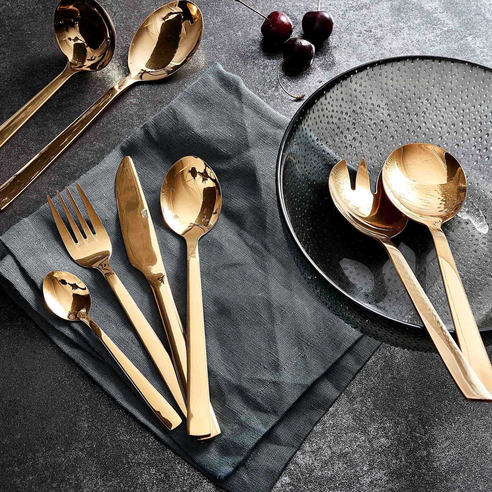 RAW cutlery set 16 pcs | Gold