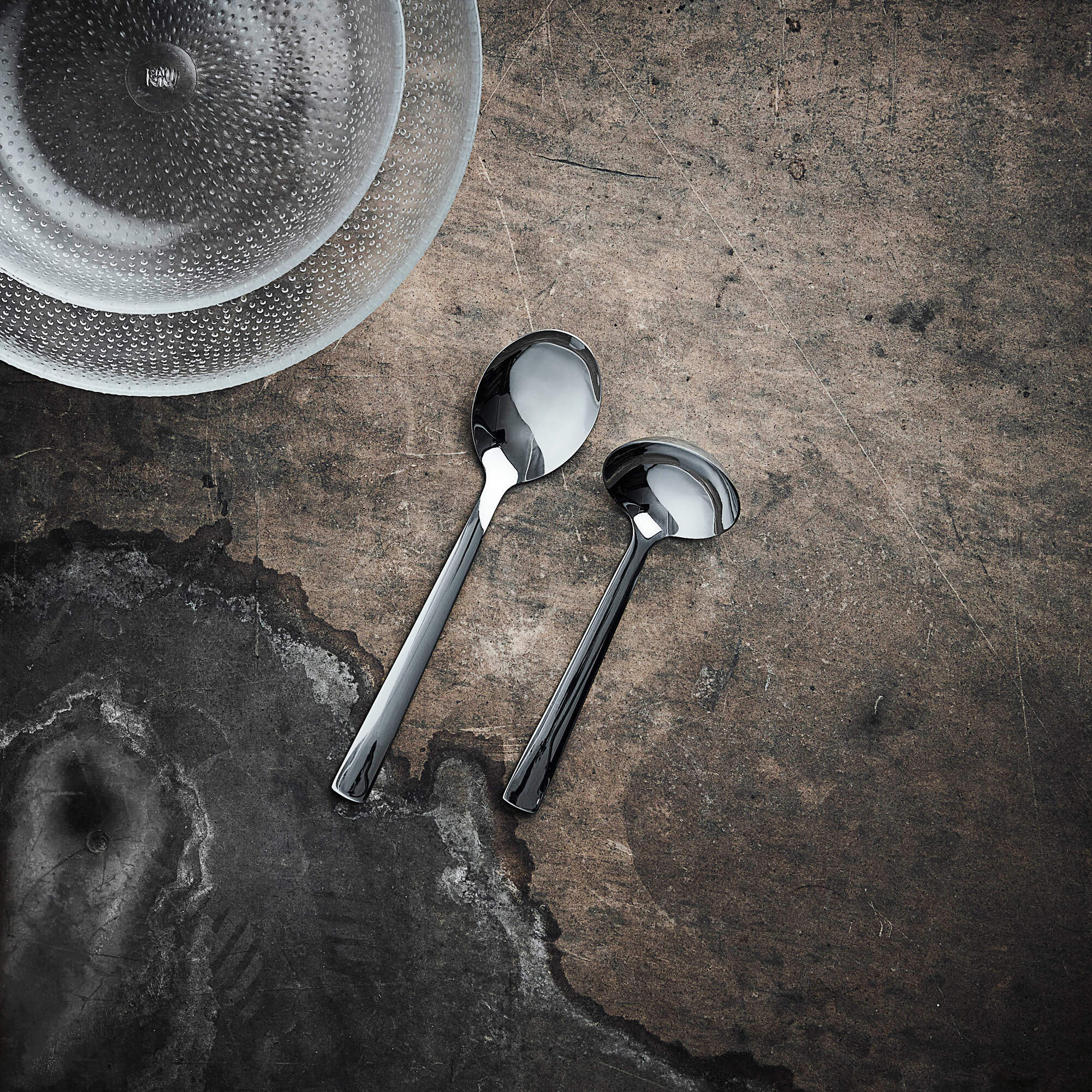 RAW sauce and potato spoon 2 pcs | Mirror Polish