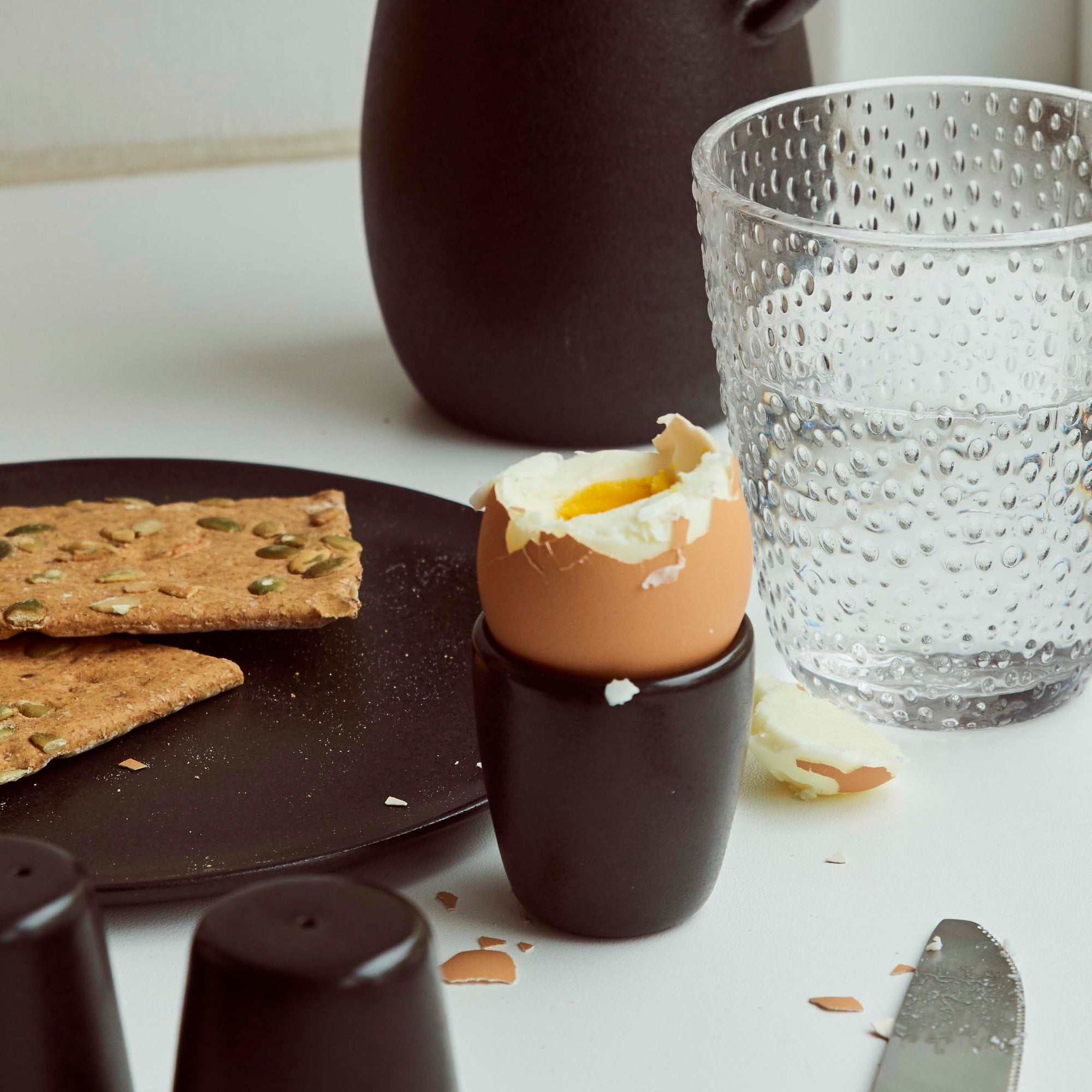 RAW egg cup | Titanium Black