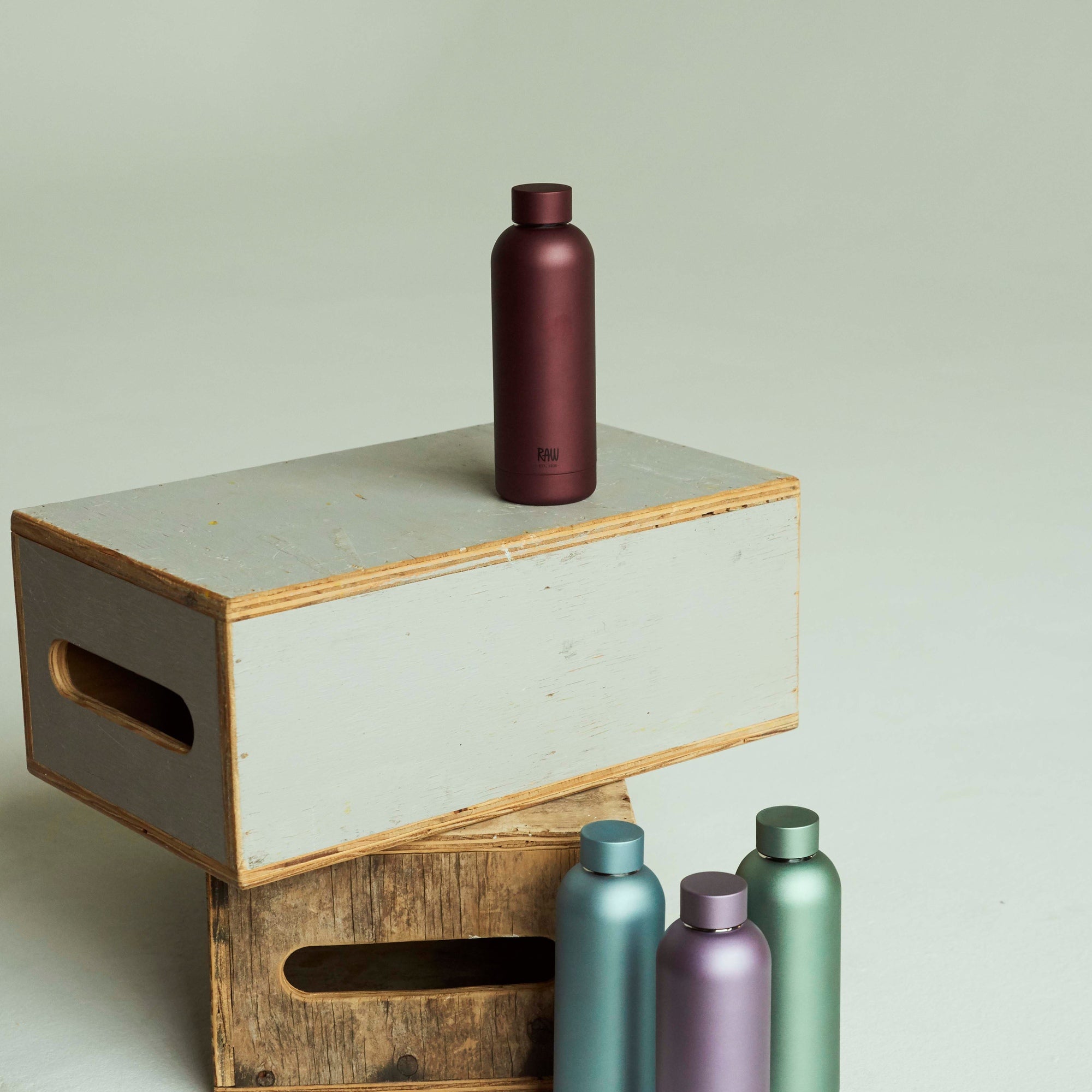 RAW To Go thermo bottles | Matte Light Green